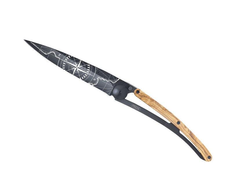 Deejo Giant coltello di chiusura, nero Incognita