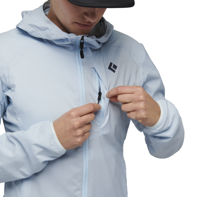 Black Diamond Alpine Start Felpa con cappuccio isolata da donna, blu