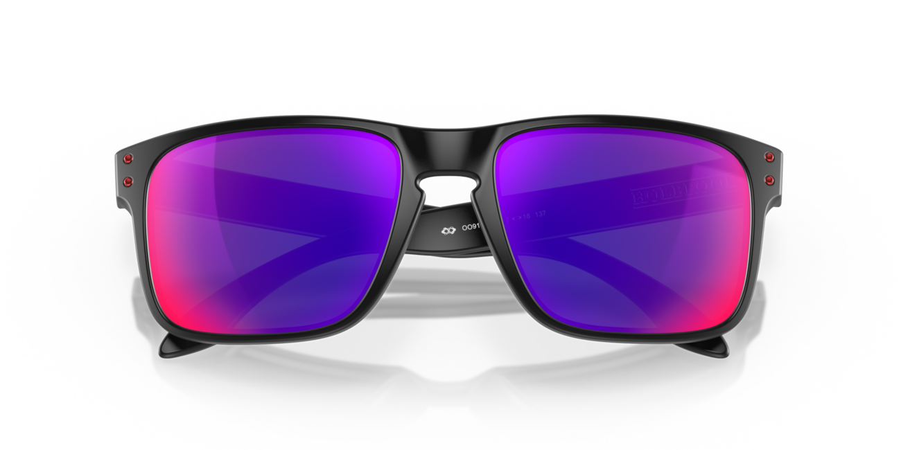 Oakley HOLBROOK Ηλιακά Γυαλιά με Σκελετό Matte Black και Φακούς Positive Red Iridium, 57