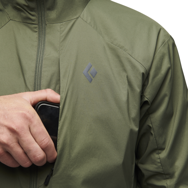 Black Diamond Alpine Start felpa con cappuccio isolata, tundra