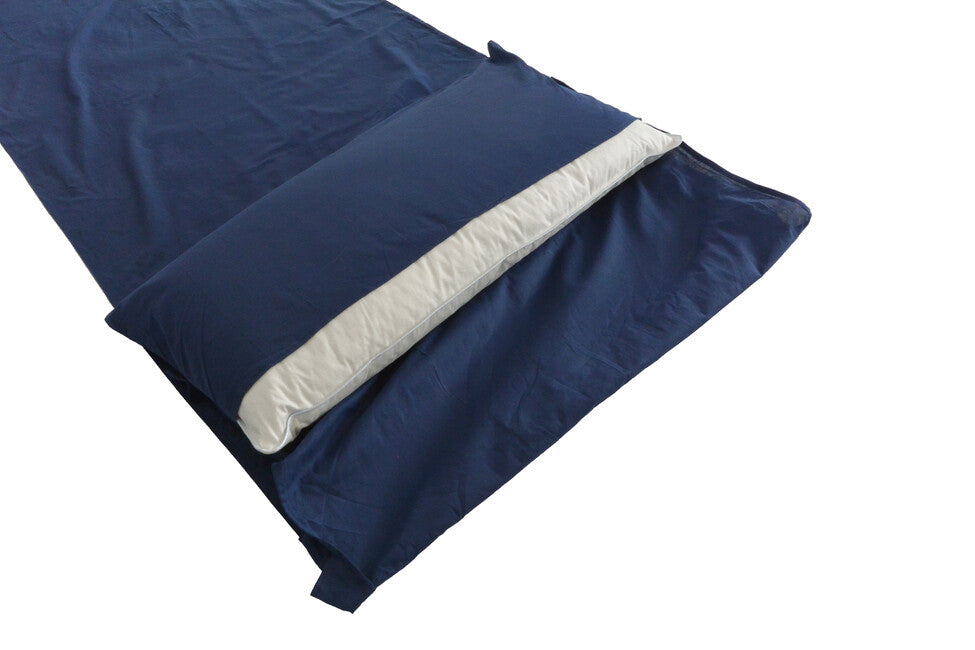 Origin Outdoors fodera per sacco a pelo rettangolare in cotone, blu royal