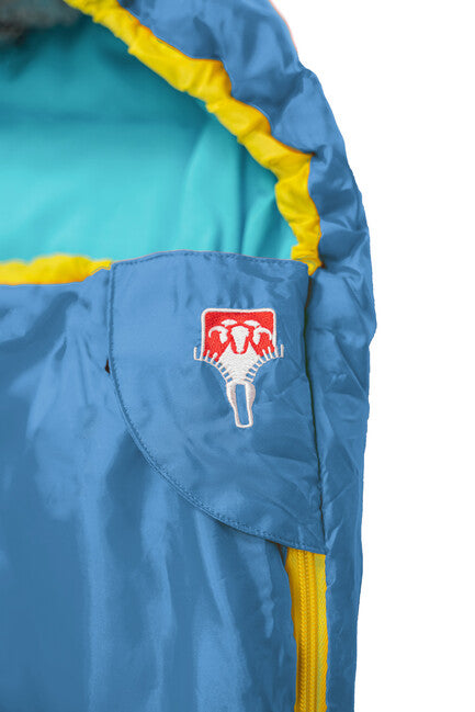 Grüezi-Bag Kids sacco a pelo colorato, acqua