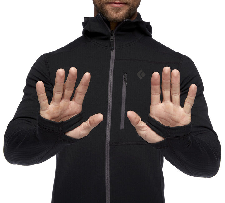 Black Diamond Coefficient felpa da uomo, nera