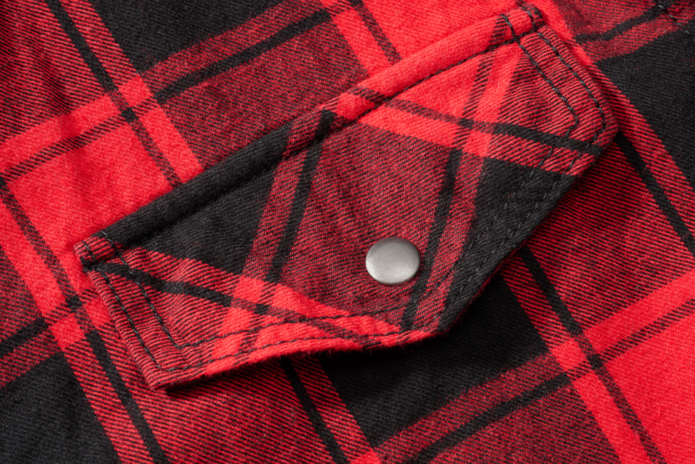 Brandit Check camicia senza maniche, rossa e nera