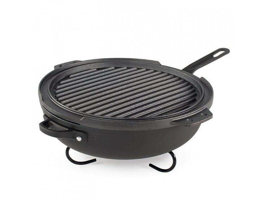 GSI Outdoors Guidecast Griddle Διπλής Όψης Μαντεμένια Σχάρα 300 mm