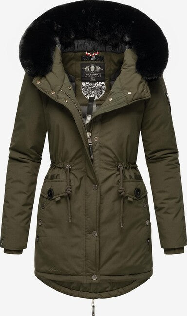 Navahoo Sweety Deluxe parka invernale da donna, oliva scura
