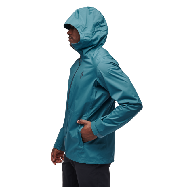 Black Diamond Stormline Stretch Rain Shell giacca impermeabile da uomo, blu torrente
