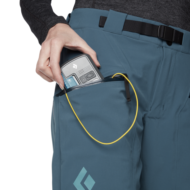 Black Diamond Recon Stretch Ski pantaloni da sci, azzurrite