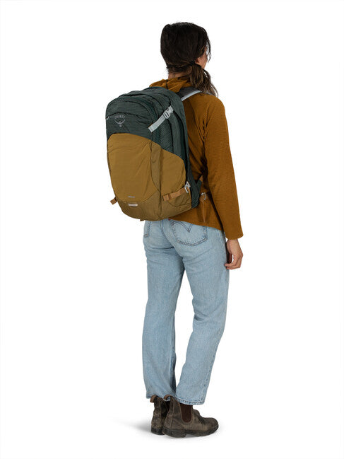 Osprey Nebula zaino, green tunnel/brindle brown