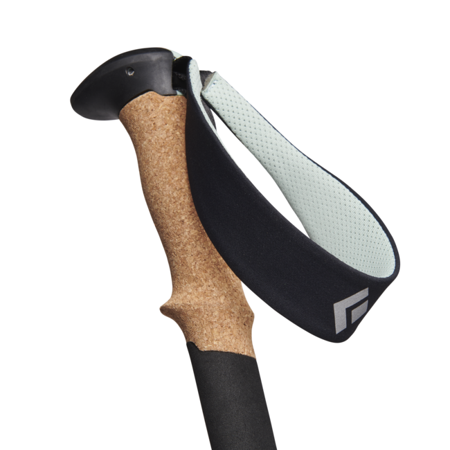 Black Diamond Pursuit Shock bastoncini da trekking, acciaio grigio-schiuma verde