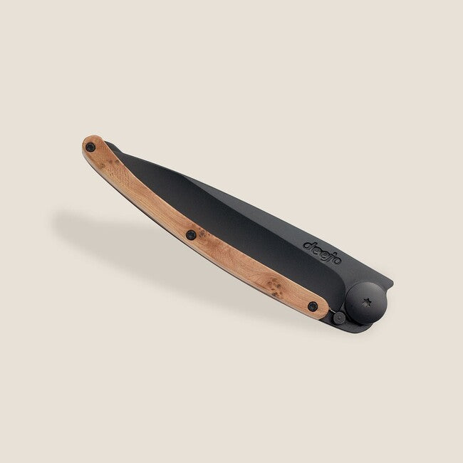 Deejo Coltello di chiusura in legno ginepro