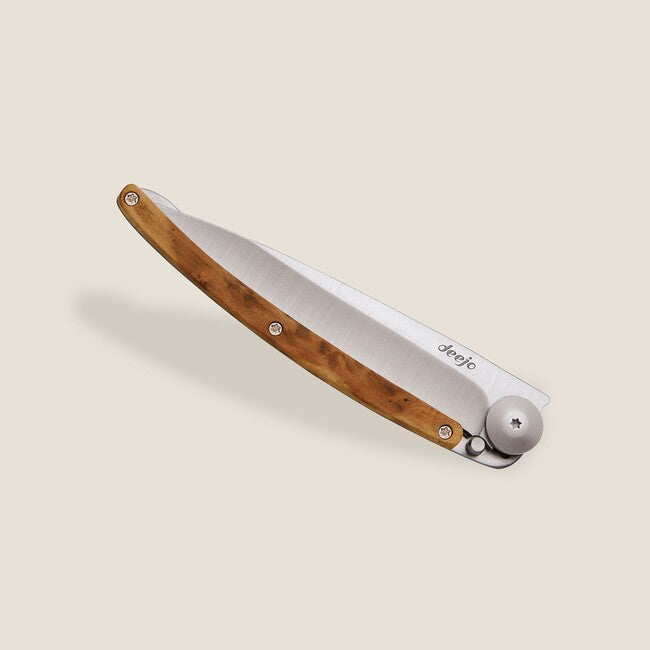 Deejo Juniper Folding Knife Wood