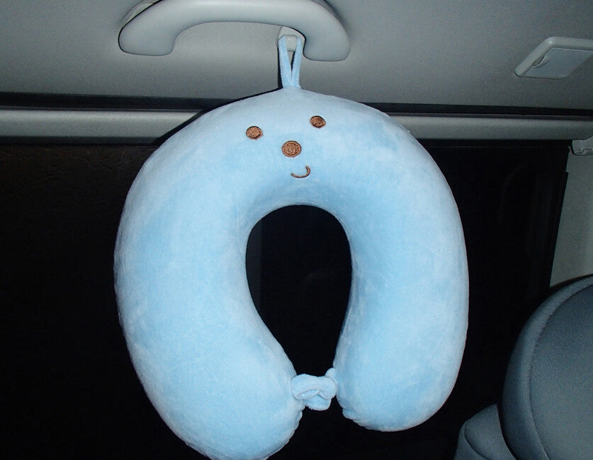 BasicNature Cuscino per il collo dei bambini, blu