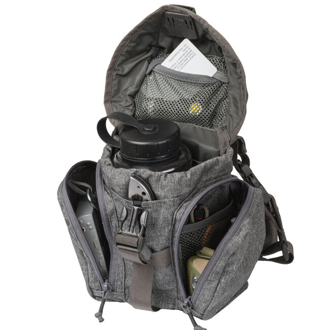 Helikon-Tex ESSENTIAL KITBAG® borsa a tracolla misto nylon e poliestere, nero-grigio melange