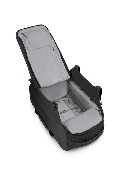 Osprey Shuttle 100 borsa da viaggio con ruote, nera