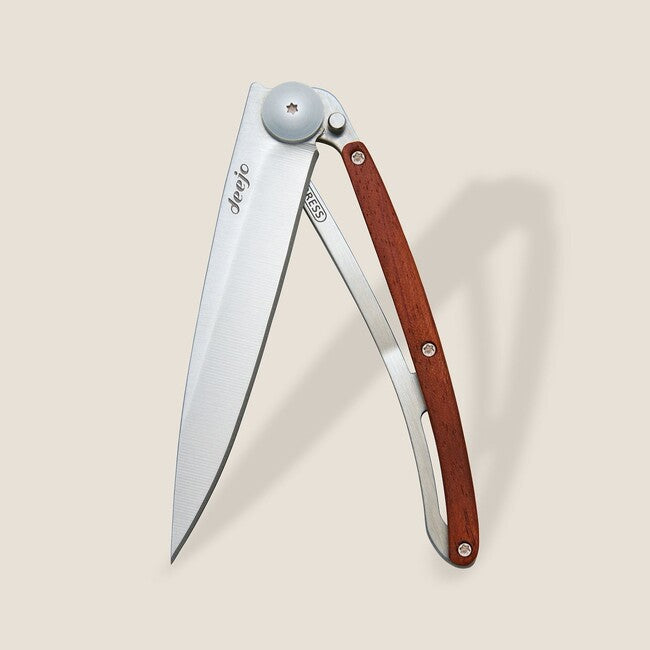 Deejo Coltello di chiusura in legno di corallo