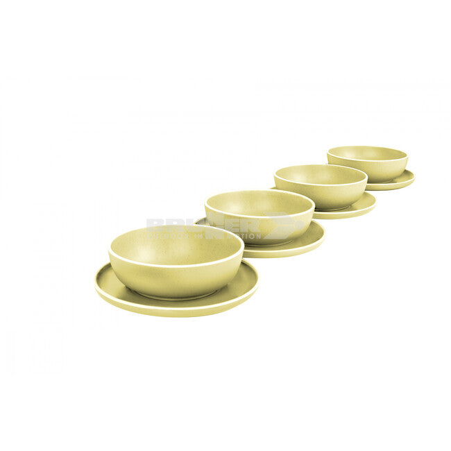 Brunner Lunch Box Set di utensili da campeggio, giallo