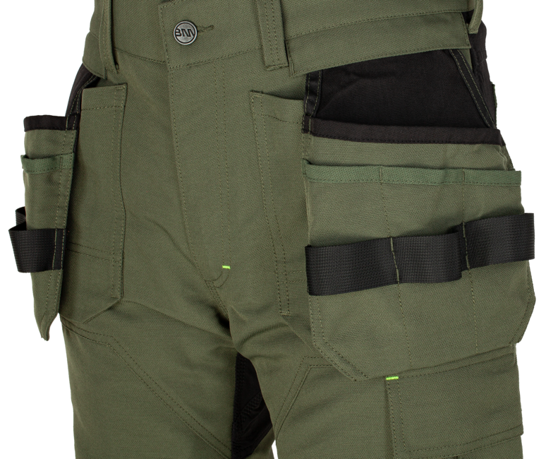 BENNON Erebos pantaloni da lavoro, verde/nero