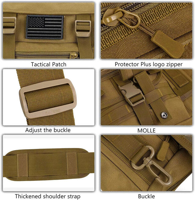 DRAGOWA Tactical Shrapnel borsa tattica a tracolla, cp