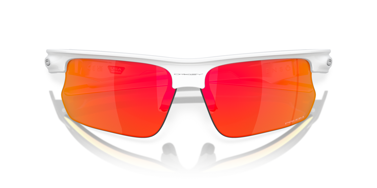 Oakley BISPHAERA Γυαλιά Ηλίου με Σκελετό Polished White και Φακούς Prizm Ruby, 68