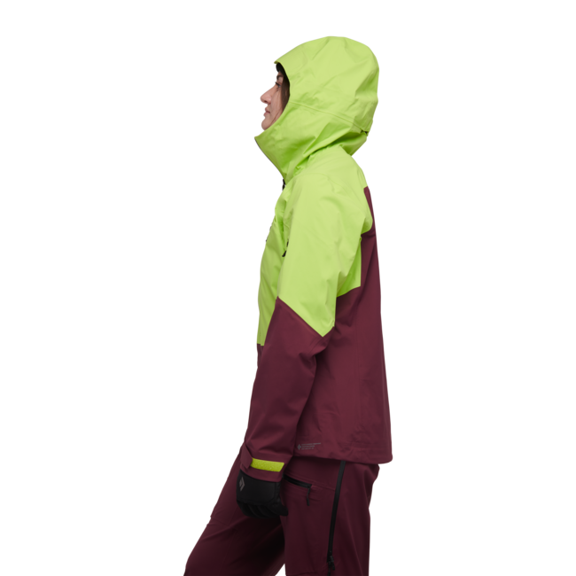 Black Diamond Recon Lt Stretch Shell, aloe-blackberry