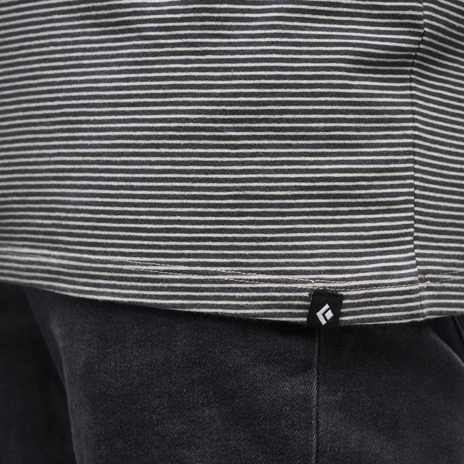 Black Diamond Bd Stripe t-shirt da uomo a maniche corte , bianco antracite