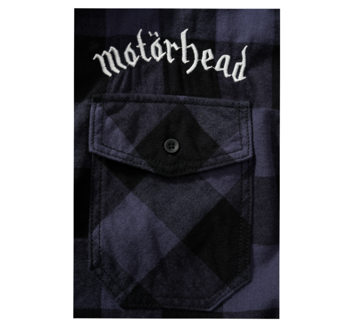 Brandit Motörhead camicia a maniche lunghe, nero-grigio