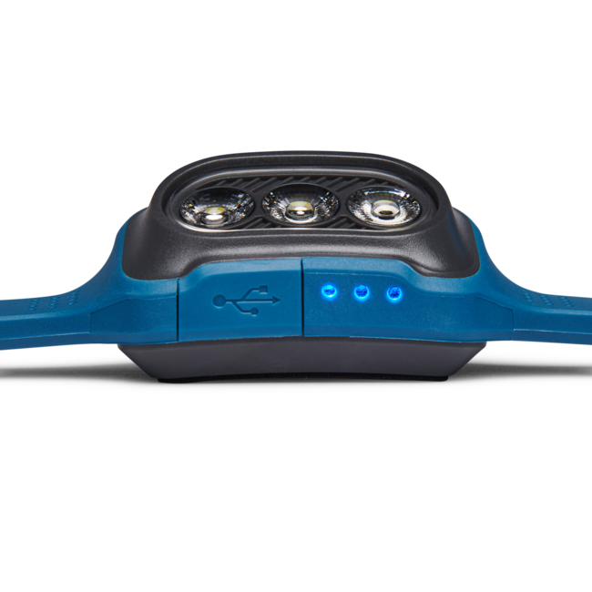 Black Diamond Deploy lampada frontale da corsa run light, blu creek