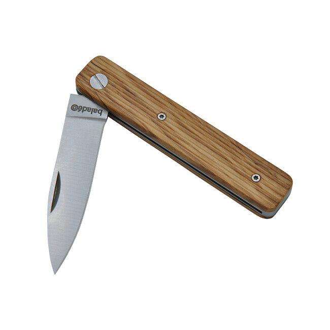 Baladeo ECO331 coltello papagayo lama 7,5 cm acciaio 420 manico in legno d'ulivo