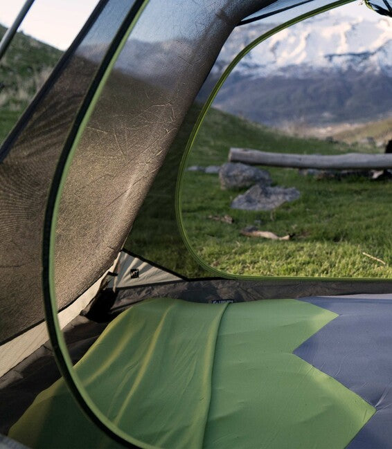 Klymit Coperta protettiva e doppio lenzuolo a V per navicella, grigio-verde