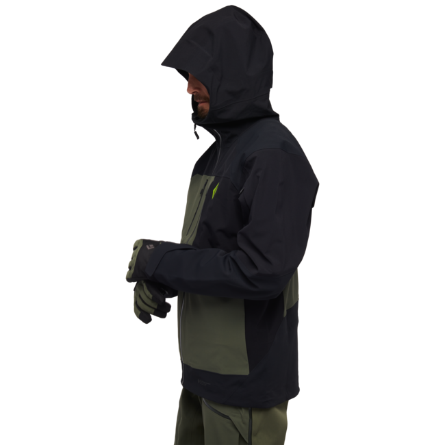 Black Diamond Recon Stretch Pro Shell giacca da sci da uomo, nero-tundra