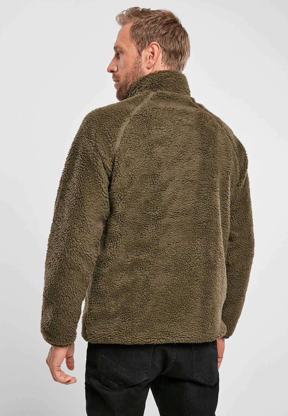 Brandit Teddyfleece Troyer bunda flísová, olivová
