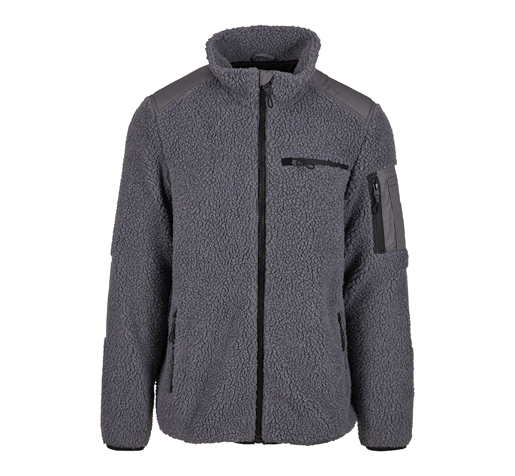 Brandit Ramble pánska bunda flísová Teddyfleece, antracitová