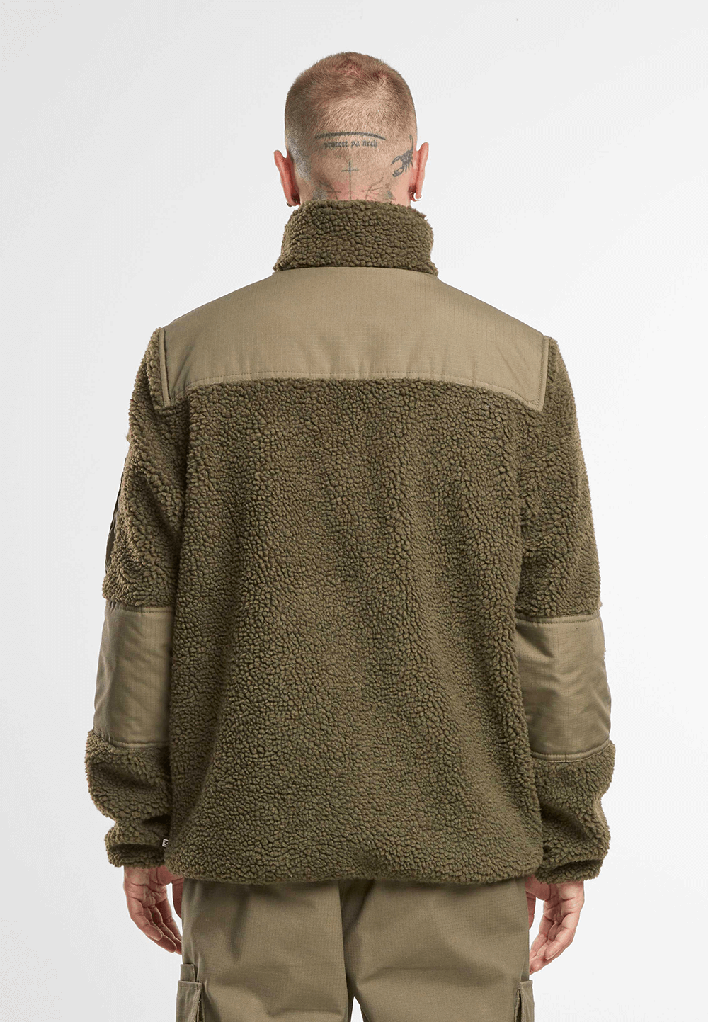Brandit Ramble pánska bunda flísová Teddyfleece, olivová