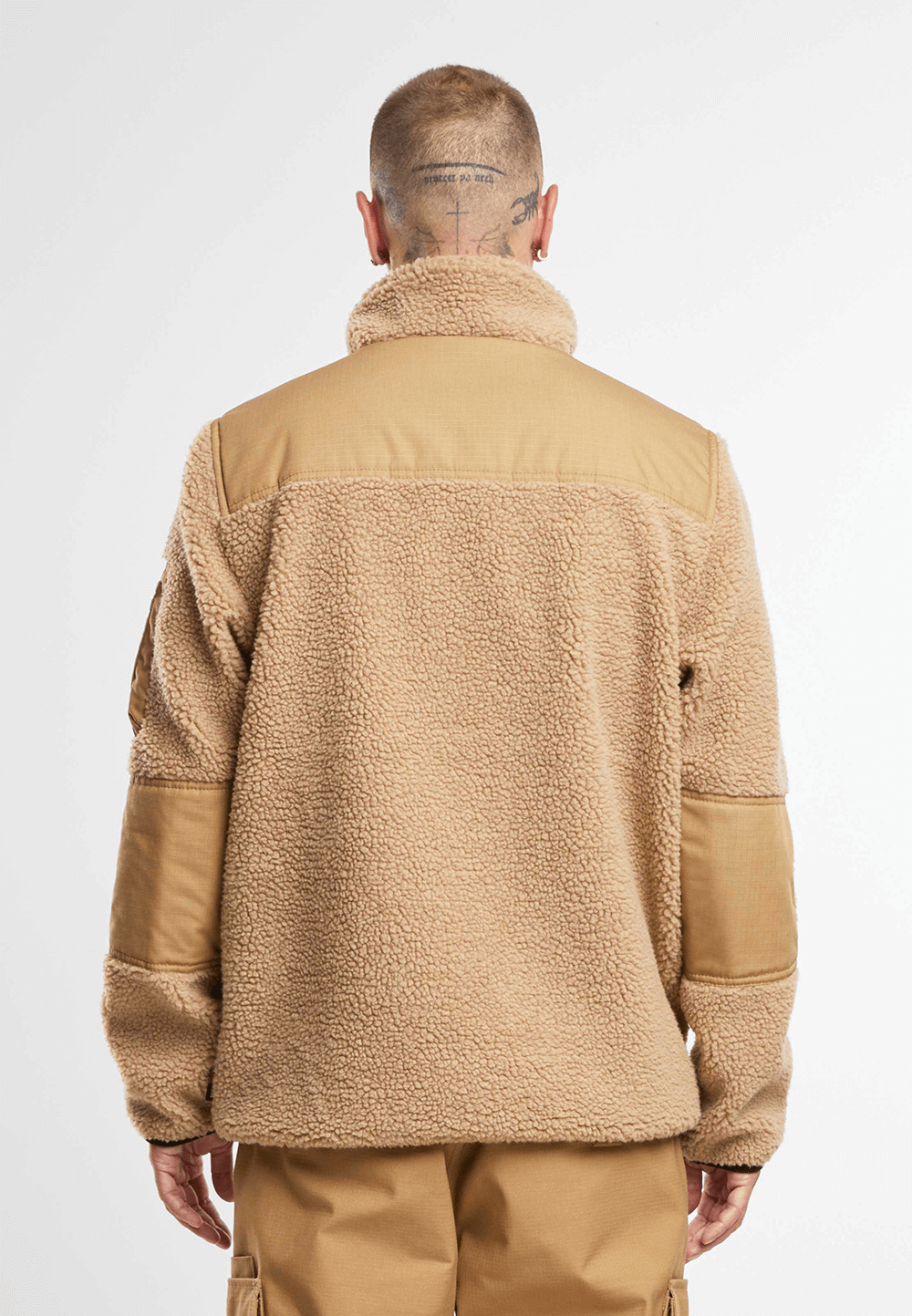 Brandit Ramble pánska bunda flísová Teddyfleece, camel