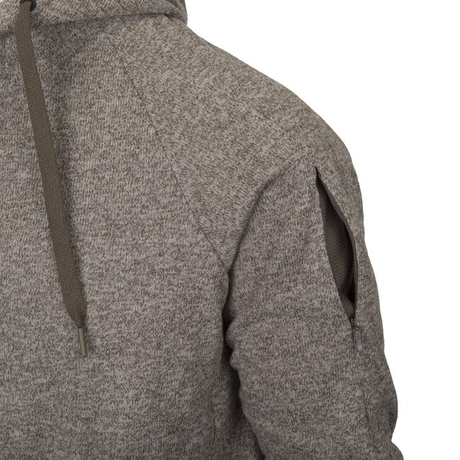 Helikon-Tex Covert Felpa con cappuccio tactical (FullZip) - melange light tan