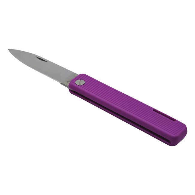Baladeo ECO353 coltello tascabile lama 7,5 cm acciaio 420 manico tpe viola