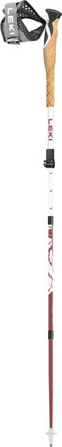 Leki Cross Trail FX Superlite Compact bastoncini da trekking 100 - 120 cm, bianco-rosa-nero
