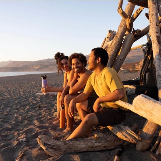 Hydro Flask Wide bottiglia termica con boccaglio 32 OZ Wide Flex Straw Cap 946 ml, bianco