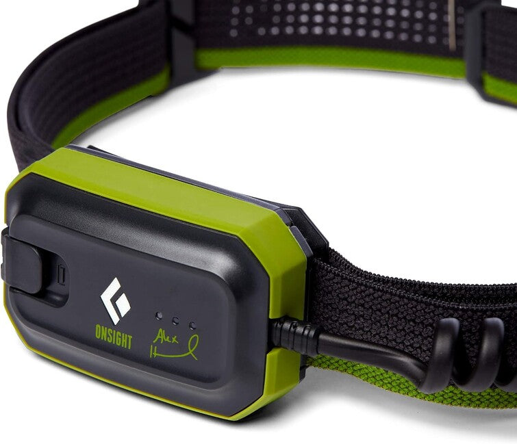Black Diamond Onsight 375 lampada frontale honnold edtn, verde