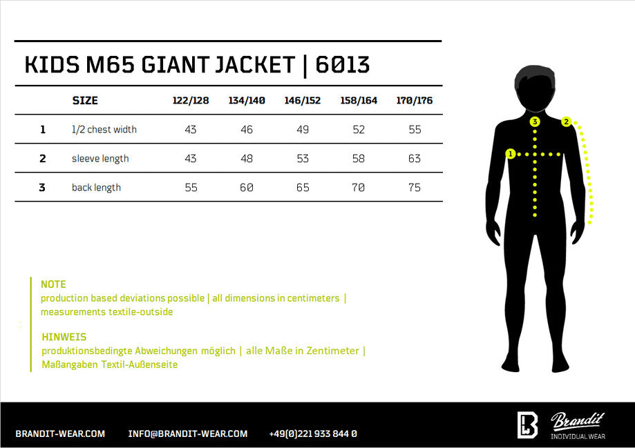 Brandit M65 Giant giacca da bambino, cammello