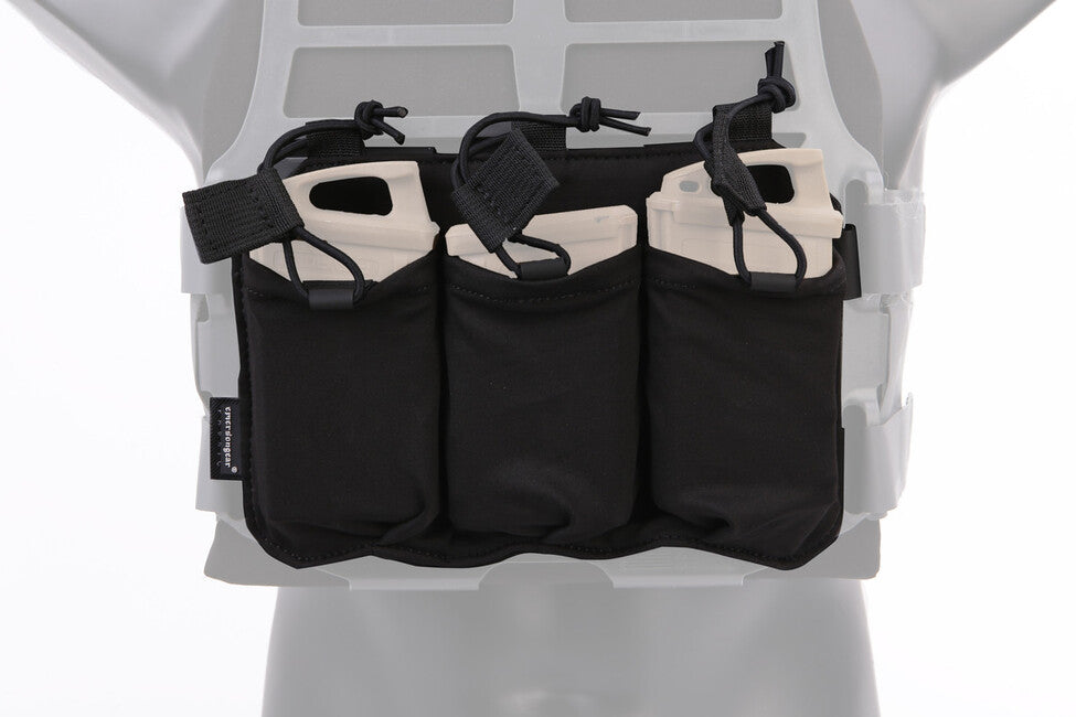Emersongear Custodia tripla per caricatore per gilet ss tac, nero