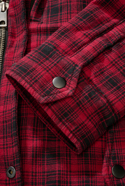 Brandit Classic Sherpa giacca, nero-rosso