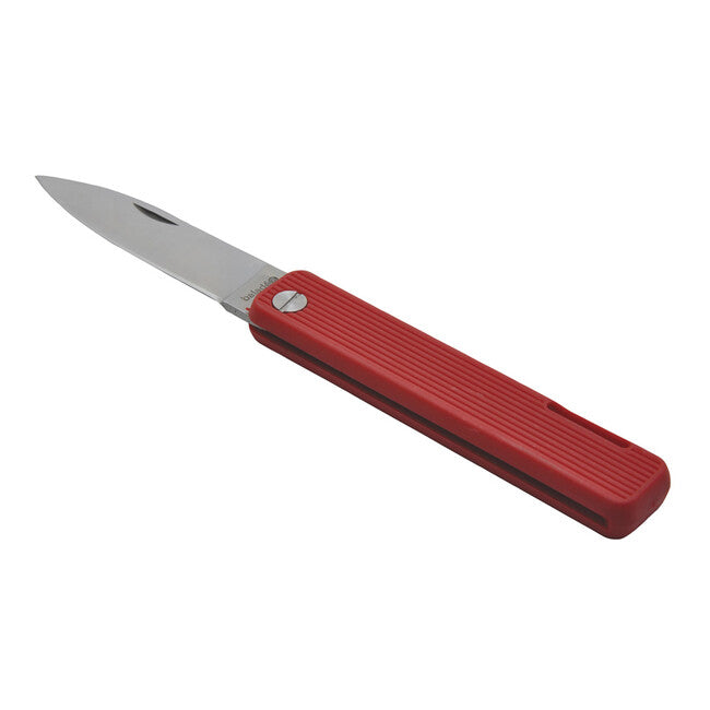 Baladeo ECO351 Papagayo Pocket Knife, 7.5cm Blade, 420 Steel, Red TPE Handle