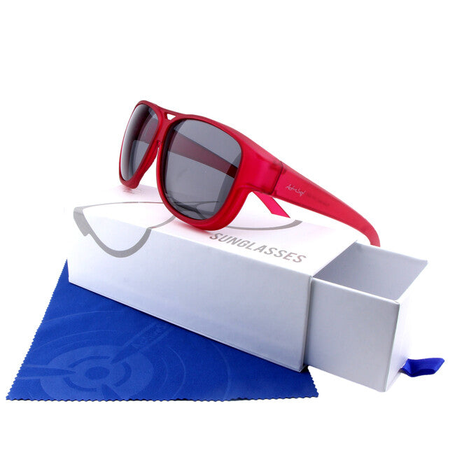 ActiveSol El Aviador Fitover-Child occhiali da sole polarizzati, rosso