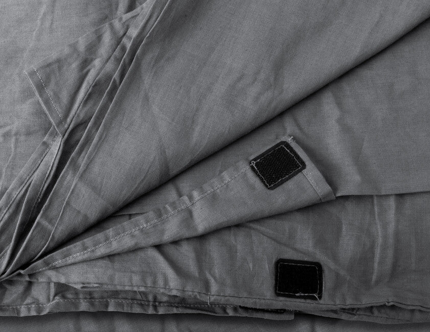 Origin Outdoors Fodera per sacco a pelo in cotone rettangolare, antracite