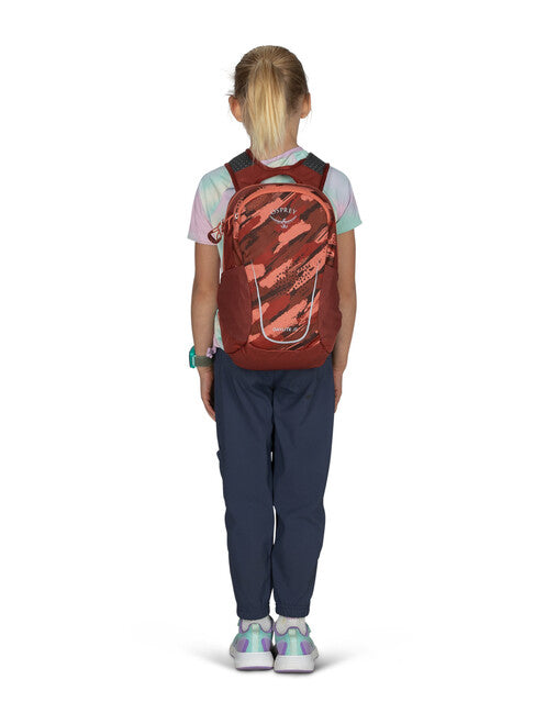 Osprey Daylite Jr zaino, stampa pennellate/red canyon