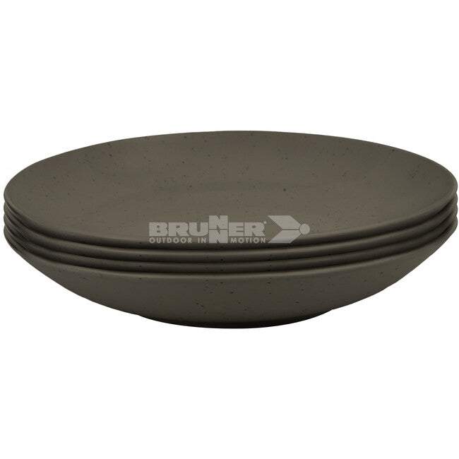 Brunner Lunch Box Set di piatti da campeggio, marrone