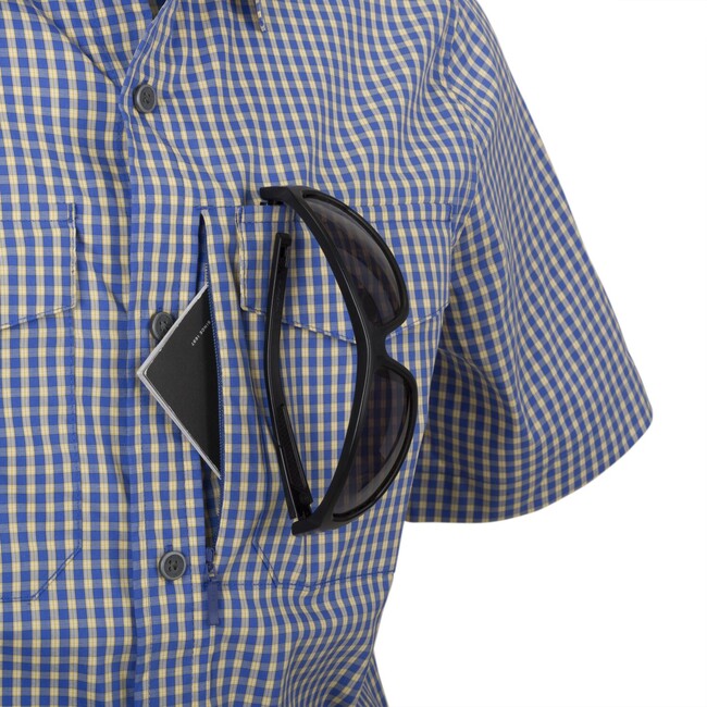 Helikon-Tex Covert Concealed Carry camicia tattica a maniche corte, rosso sporco a quadri