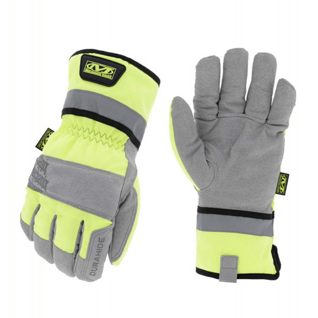 Mechanix ColdWork Gauntlet Hi-Viz guanti in Pelle, gialli